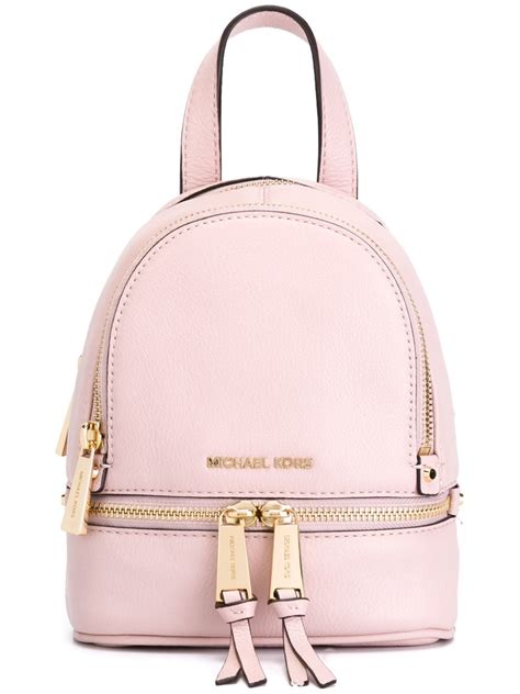 michael kors rhea pink|Michael Kors rhea backpack slim.